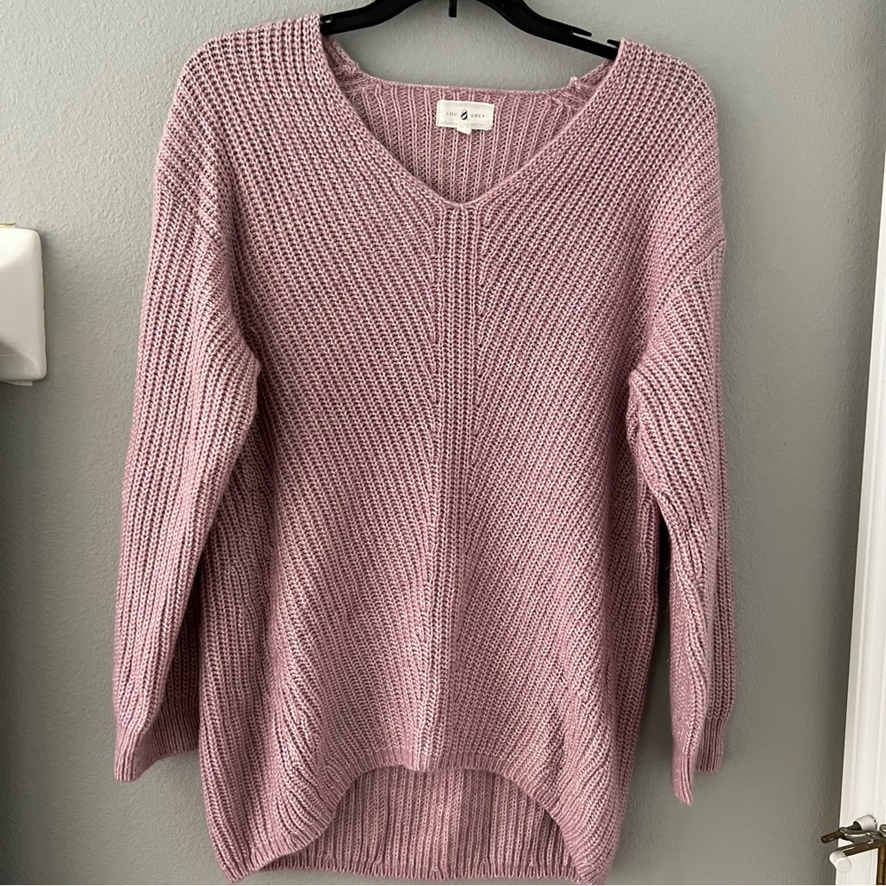 Lou & Grey Soft Pink Lower Hem in Back Sz XS